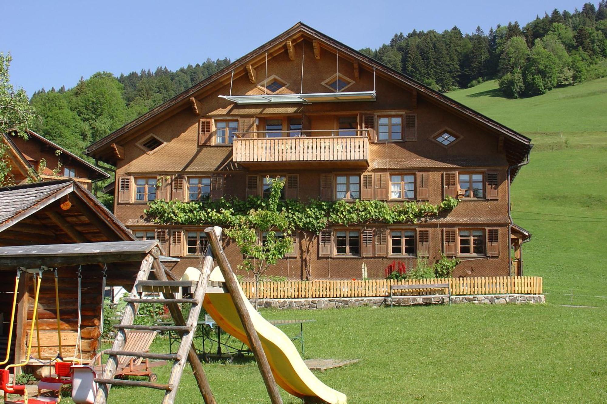 Ferienwohnung Ferienbauernhof Schneider Schwarzenberg im Bregenzerwald Exterior foto